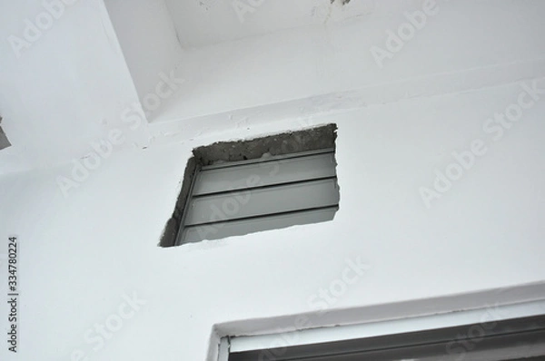 Obraz Ventilation fan hole at wall 