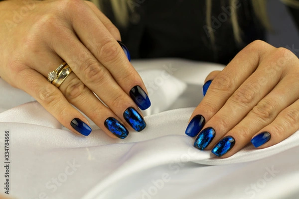 Obraz Blue nails