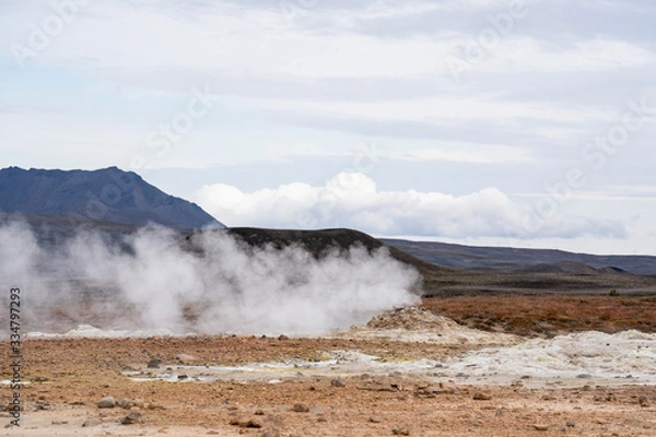 Fototapeta The geothermal region of Hverir in Iceland