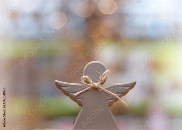 Obraz angel with bokeh background