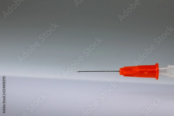 Fototapeta injection needle close-up