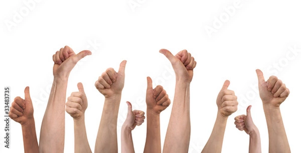 Obraz daumen hoch! hellhäutig