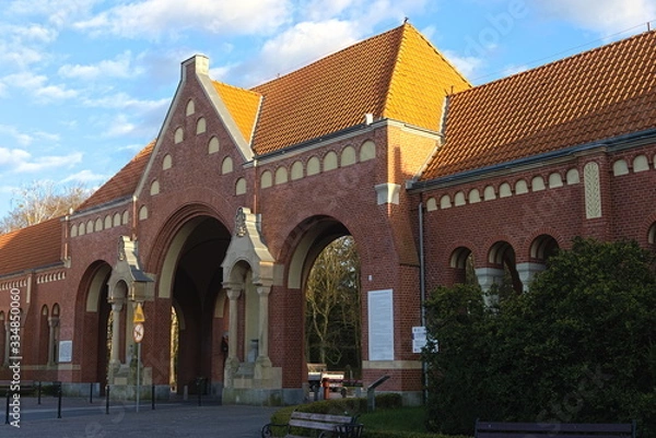 Obraz The gate of the central cemetery, Szczecin.