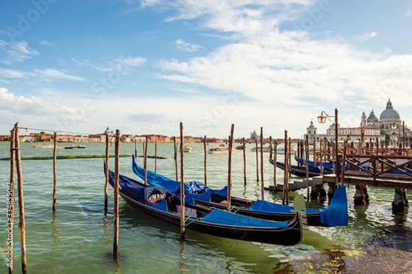 Fototapeta St. Mark's Square in Venice. Tall bell tower on a sunny day.