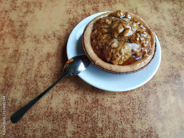 Obraz  cake on wooden background
