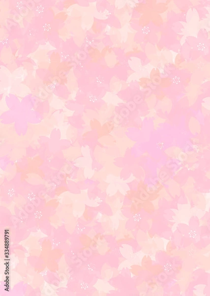 Obraz 桜をモチーフにデザインした背景素材