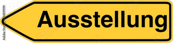 Obraz Ausstellung - Wegweiser links