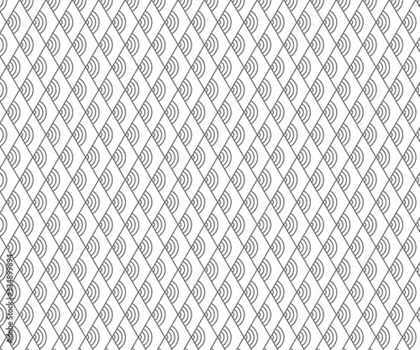 Fototapeta Repeating  diamond shape vector pattern
