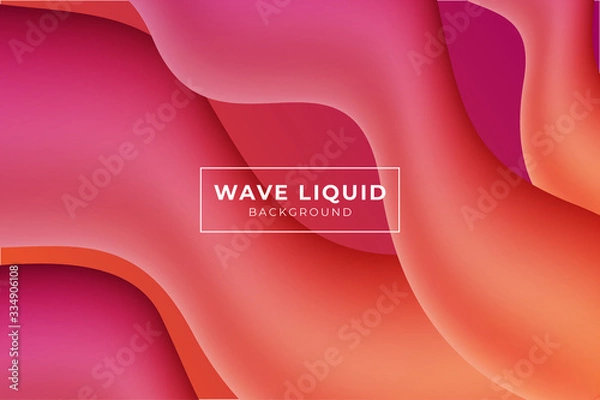Obraz Liquid background. Dynamic shapes composition