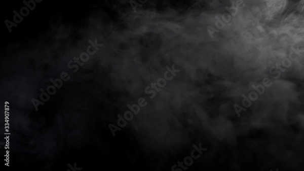 Obraz Fog mist haze smoke on black background