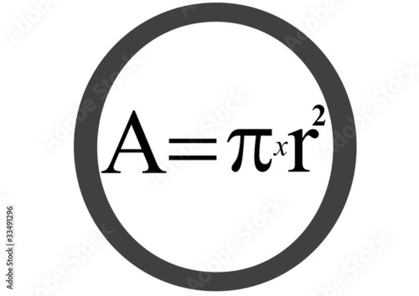Obraz Área de un circulo