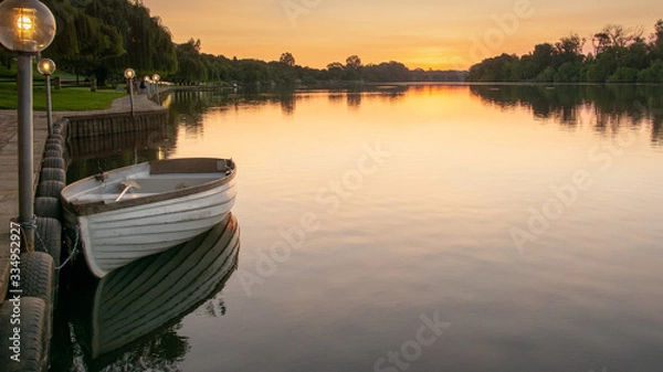 Fototapeta River sunset