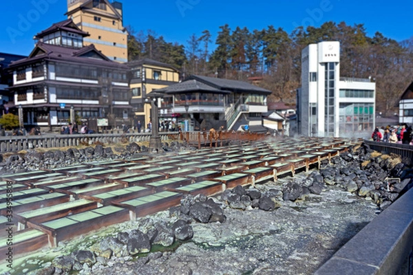 Obraz 草津温泉　温泉街