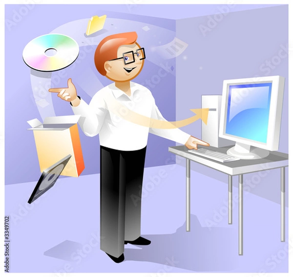 Obraz magic install of software