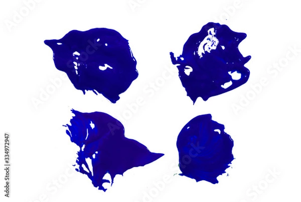 Fototapeta blue color Watercolor abstract art and watercolour splash stain on paper white grunge style use brush paint pastel with hand contains liquid,ink watercolor  water and blot, texture, clipping path