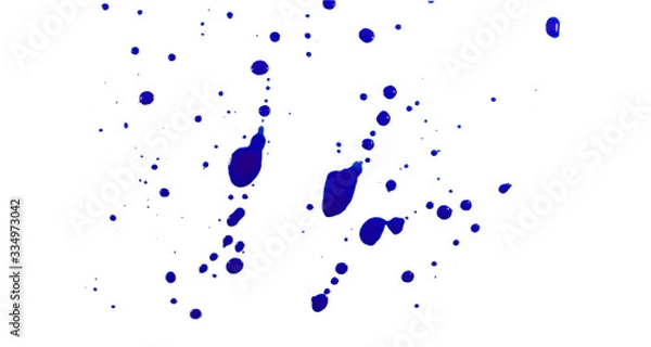 Fototapeta blue color Watercolor abstract art and watercolour splash stain on paper white grunge style use brush paint pastel with hand contains liquid,ink watercolor  water and blot, texture, clipping path
