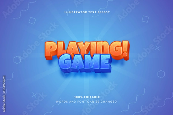 Obraz Playing Games Text Effect