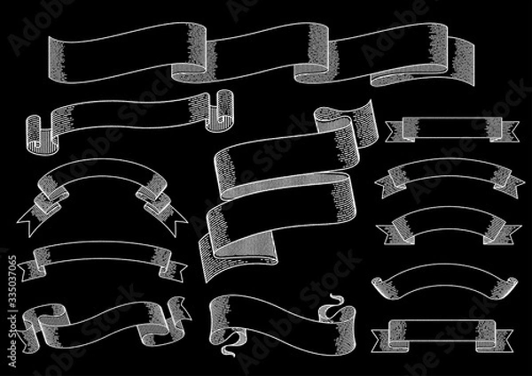 Obraz ヴィンテージ　リボン　バナー