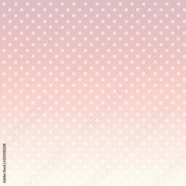 Fototapeta Coral polka dot background