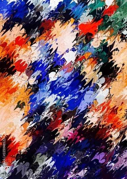 Fototapeta Abstract Colorful Geometrical Artwork,Abstract Graphical Art Background Texture,Modern Conceptual Art