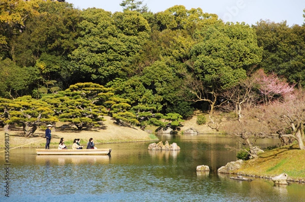 Fototapeta 栗林公園 ボート