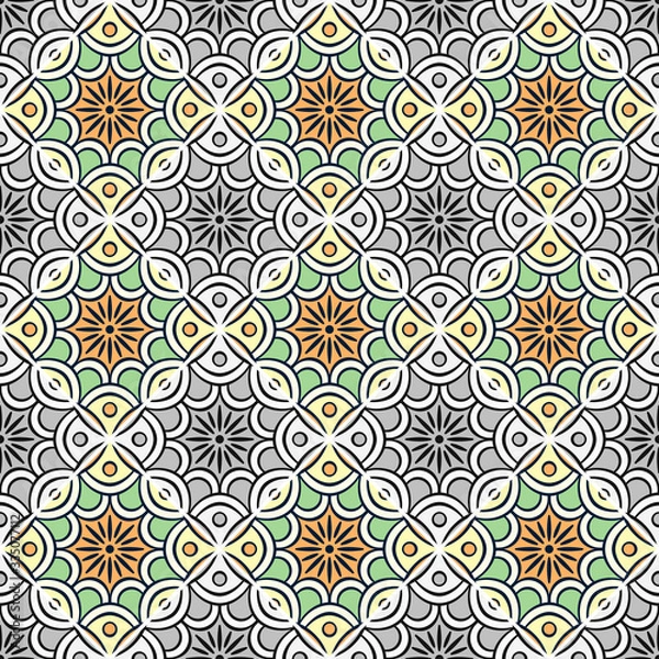 Obraz Seamless pattern. Vintage decorative elements