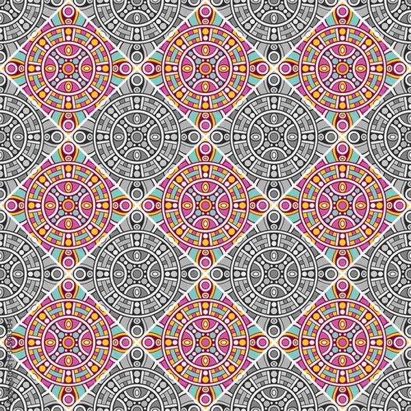 Fototapeta Seamless pattern. Vintage decorative elements
