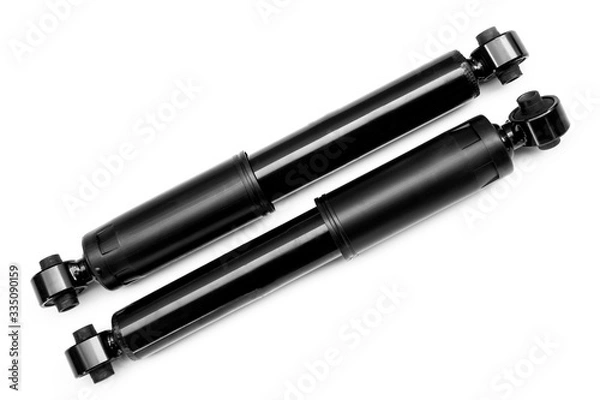 Fototapeta shock absorbers on a white background