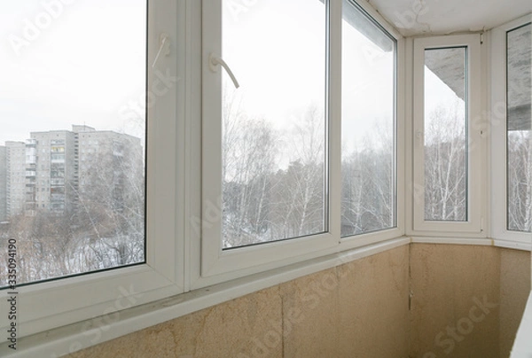 Obraz view from the balcony of the apartment building