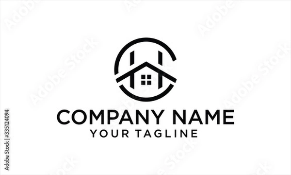 Obraz COMBINATION LOGO FROM C AND H LOGO DESIGN HOME 