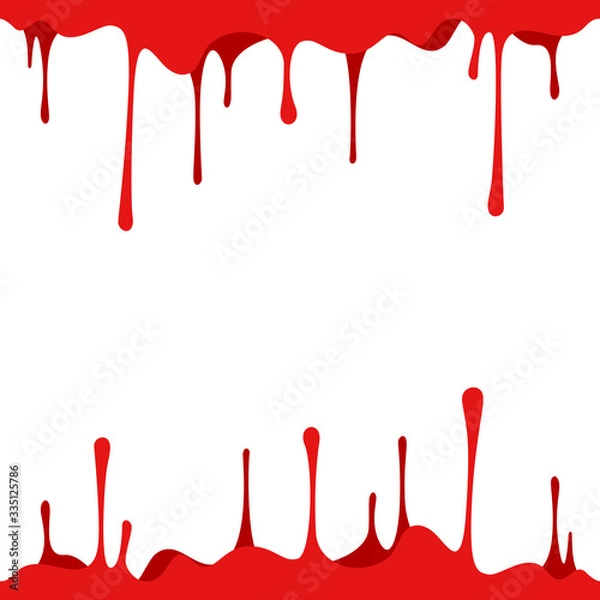 Fototapeta Vector blood red dripping splash background. To see the other vector splash illustrations , please check Splash and Dripping collection.