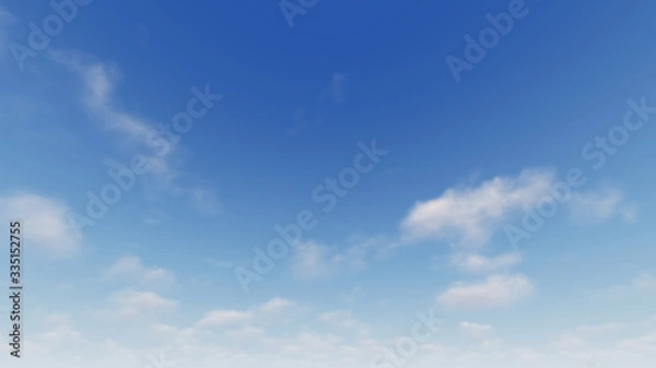 Fototapeta Cloudy blue sky abstract background, blue sky background with tiny clouds