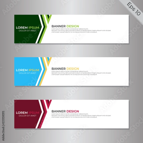 Fototapeta Vector Design Modern Banner Background Template
