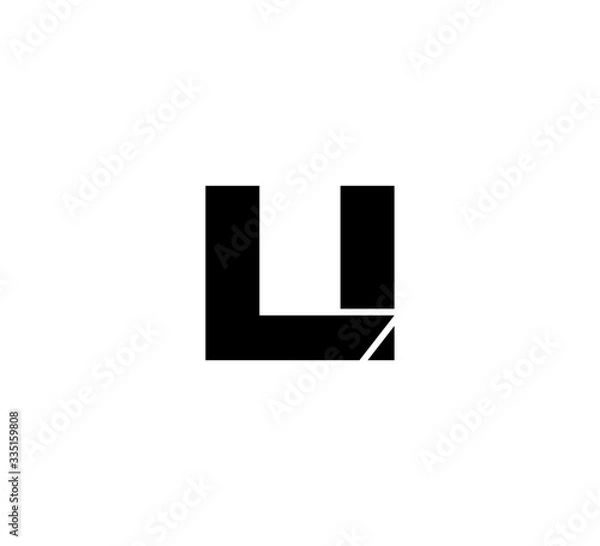 Obraz Initial 2 letter Logo Modern Simple Black LI