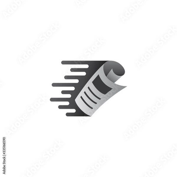 Obraz newspaper logo design