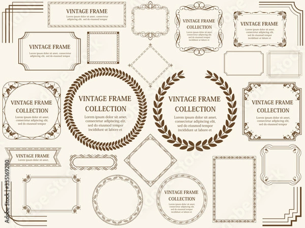Fototapeta ビンテージフレームセット