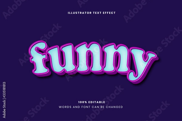 Obraz Editable text effect