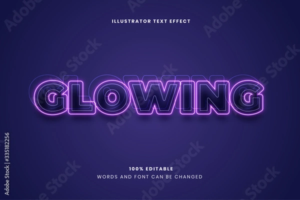 Obraz Editable text effect