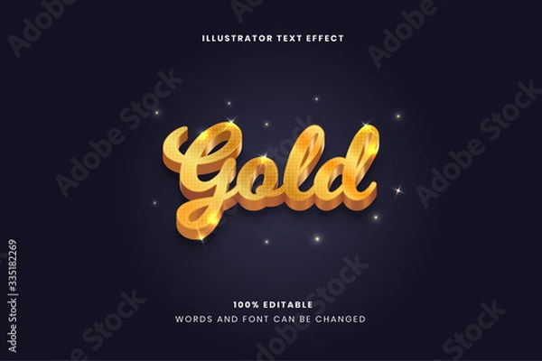 Obraz Editable text effect