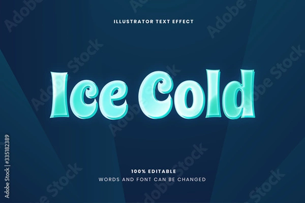 Obraz Editable text effect