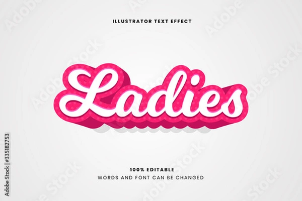 Obraz Editable text effect