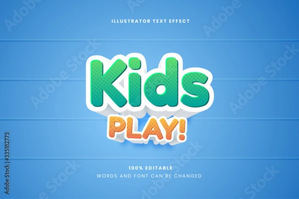 Obraz Editable text effect