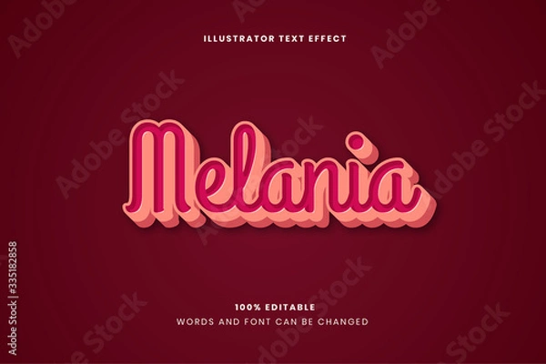 Obraz Editable text effect