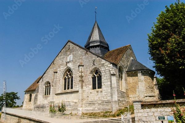 Fototapeta フランス　ジヴェルニー　モネの家と庭