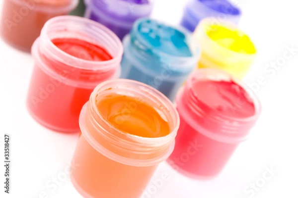 Obraz Paints isilaited on white background