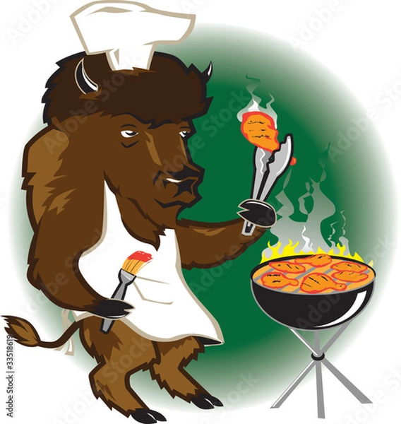 Obraz Bison Grill Chef