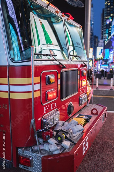 Obraz fire engine and fire truck