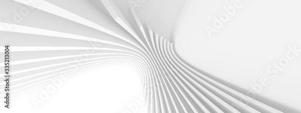 Fototapeta Architektura streszczenie tło. Minimalny projekt graficzny. Biała geometryczna tapeta