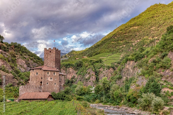 Obraz Castle Ried on the Talfer river, Bolzano