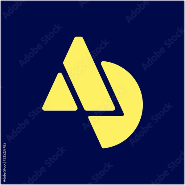 Obraz AD simple Monogram Logo Design